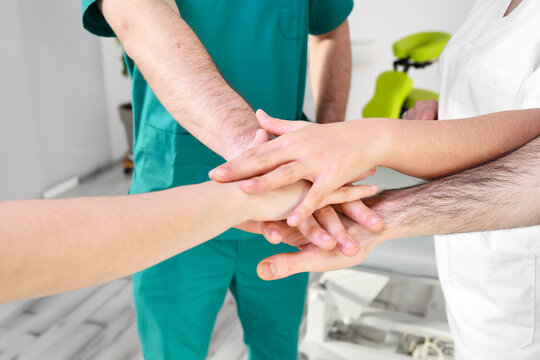 Group of unified healthcare professionals. High quality photo