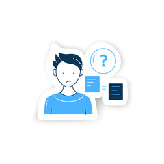 Comparative research method sticker.Lack of method for comparing information badge for designs..Compare new information with other sources vector emblem