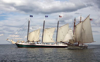 sailing ship in the harbor