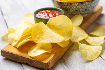 Potato chips or crisps