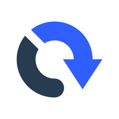 Downloading arrow icon