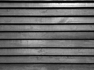 Horizontal black wooden planks, can be used as background