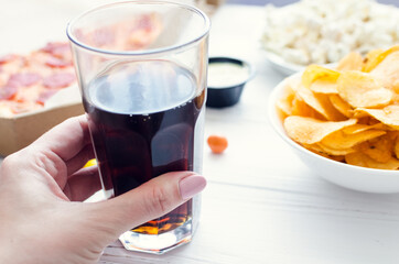 Fast food and unhealthy eating concept