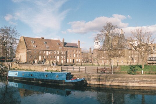 River Lea and the Three Mills, Bromley by Bow, London.