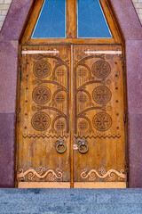 old wooden door