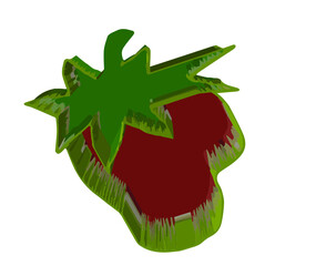 Strawberries made of steel