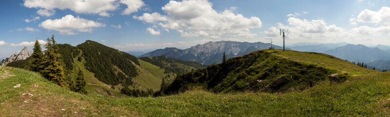 Naklejka premium Panorama view from Rotwand mountain in Bavaria, Germany