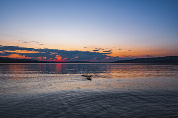 Sunset over the lake - Sempach, Switzerland