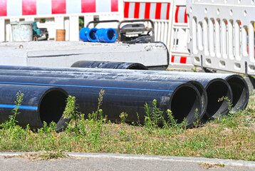Stacked PVC pipe