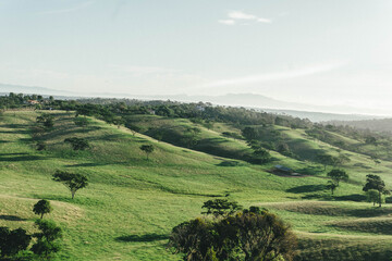 Fototapeta premium landscape with hills and sky