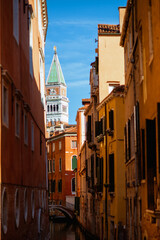 photo with street and saint marks campanile