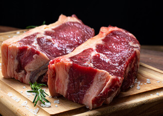Fillet being prepared to be grilled on the grill