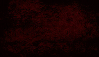 Abstract Halloween holiday creepy dark bloody red and black, grunge goth horror scratched and splashed concept © Ivana