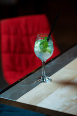 Bio lemonade on the table