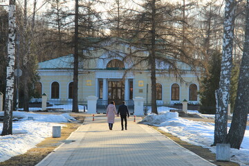 Borodino area and the main monument to Russian soldiers - heroes of the Borodino battle, Borodino,...