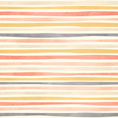 Seamless pattern with colorful stripes on beige background
