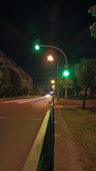 night traffic in the city