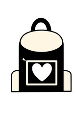 backpack heart