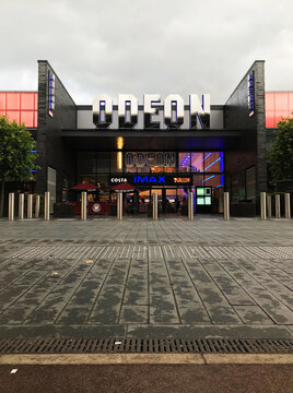 Bletchley, Milton Keynes / UK - June 8, 2019: Outside View Of Odeon Cinemas In Bletchley.