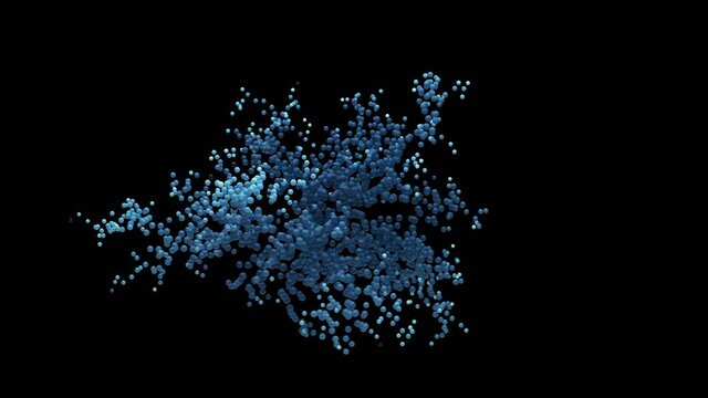 Technology Background CPU Circuit. 3D Visualization AI Processor Power. Colorful red black and greeb Digitalization Process. Data Transmission Futuristic Industry Four Virtual Hi tech UI Animation