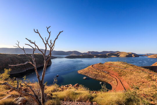 Scenic view of Lake Argyle