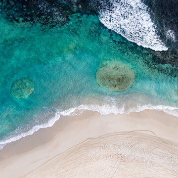 Geraldton reef aerial view