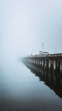 Fishing off a Pier