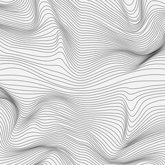 Wavy linear texture.