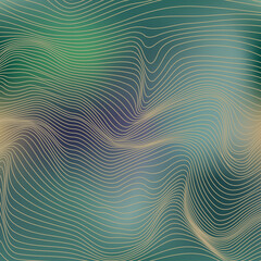 Fototapeta premium Wavy linear texture.