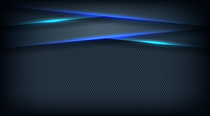 Modern dark blue abstract digital futuristic technology background