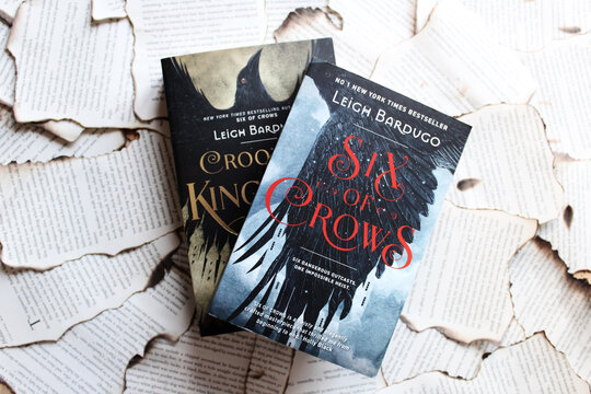 Coventry / UK - October 16, 2016: Six of Crows and Crooked Kingdom written by Leigh Bardugo.