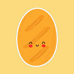 Cute funny ... character. Vector hand drawn cartoon kawaii character illustration icon. Isolated on white background. ... character concept