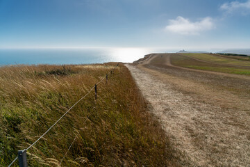 Where the South Downs meets the sea at Beachy Head in East Sussex