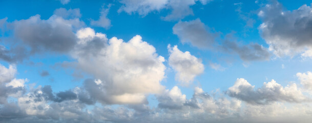 Soft clouds on blue sky