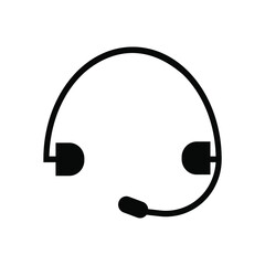 earphone icon isolated white background