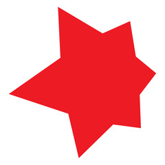 3D star, starburst, sunburst icon, symbol in perspective. Radial shape, design element. Badge, seal vector