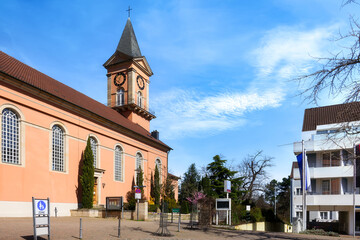 Fototapeta na wymiar St. Ludwig Church in Bad Dürkheim, Germany