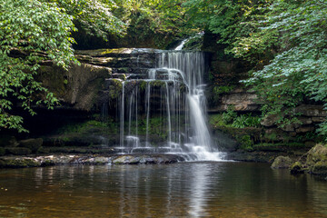 View of Cauldron Force at West Burton in The Yorkshire Dales National Park