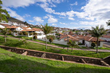 view of the village of Guatavita, Cundinamarca, Colombia