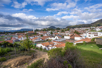 Fototapeta premium view of the village of Guatavita, Cundinamarca, Colombia