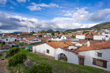 view of the village of Guatavita, Cundinamarca, Colombia