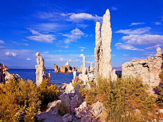 Mono Lake With Blue Sky