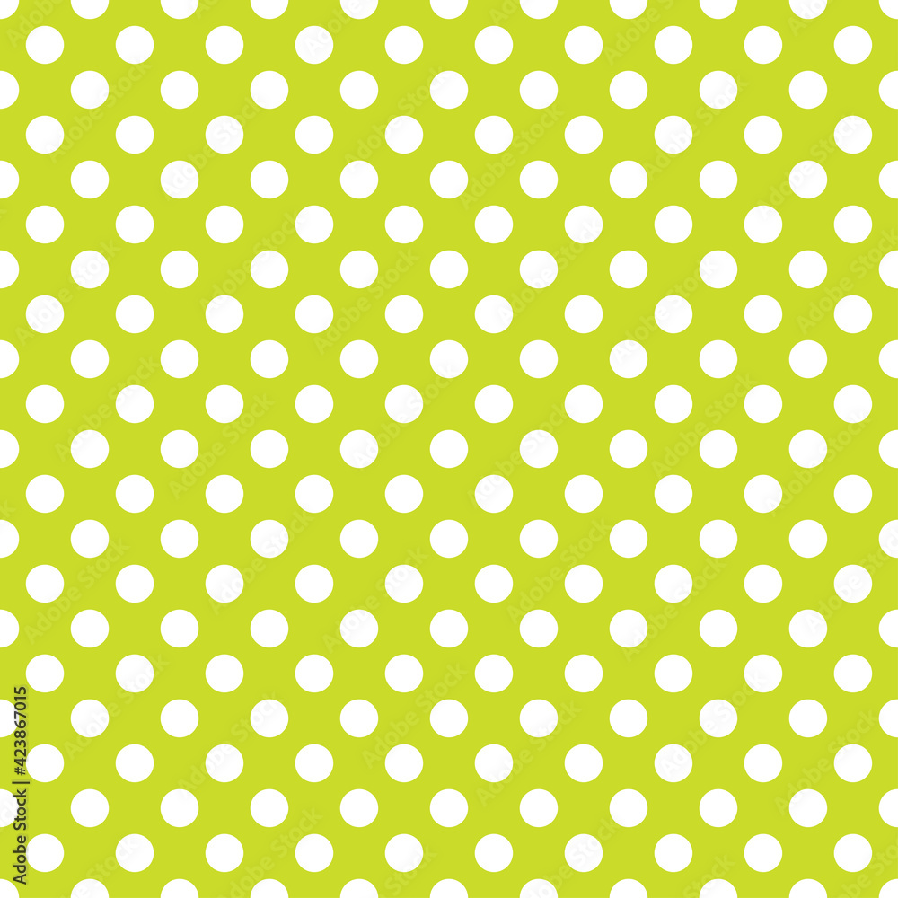 Aufkleber white polkadots over colored backdrop. dotted, dots, circles pattern, background (geometry is seamle
