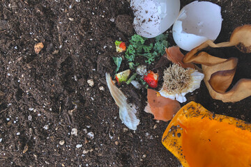 Making compost from kitchen waste
