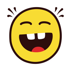 Obraz premium grinning emoji face