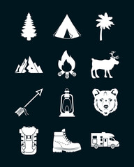 camp and forest