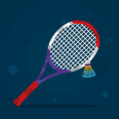 badminton sport illustration