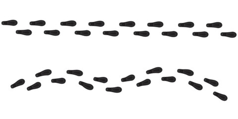 Tracks footprints, great design for any purposes. Stock vector image. EPS 10.