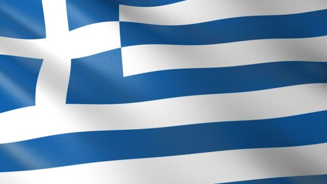 Flag of The Greece. Flag's footages are rendered in real 3D software. Perfect for TV, Movies, social, HUD, presentations, webs etc.