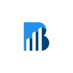 Letter B building architecture logo designs template
